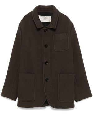 Ami Paris Wool Coat - Black