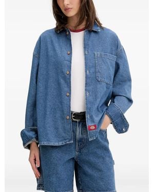 Dickies Patch-Pocket Denim Jacket - Blue