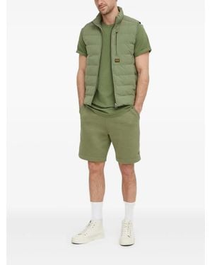 G-Star Quilted Zip-Front Vest - Green