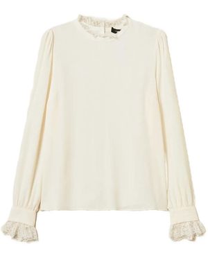 Twinset Lace-Trim Blouse - White