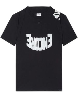 Courreges Graphic-Print T-Shirt - Black