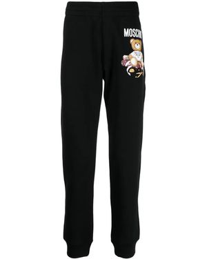 Moschino テディベア トラックパンツ - ブラック
