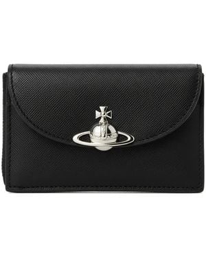 Vivienne Westwood Orb Leather Wallet - Black