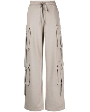 Blumarine Loose-Fit Gabardine Trousers With Concealed