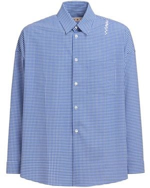 Marni Check Pattern Shirt - Blue