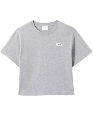 Claudie Pierlot Cotton Oversized T-Shirt - Gray