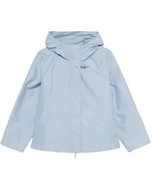 Fay Hooded Zip-Fastening Jacket - Blue