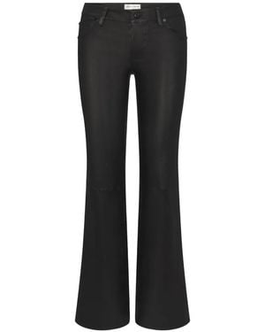 FRAME Pantalon Rodeo En Cuir - Black