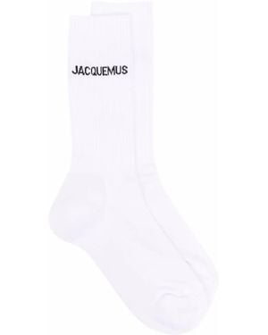 Jacquemus Les Chaussettes Socken Mit Logo-Intarsie - Weiß