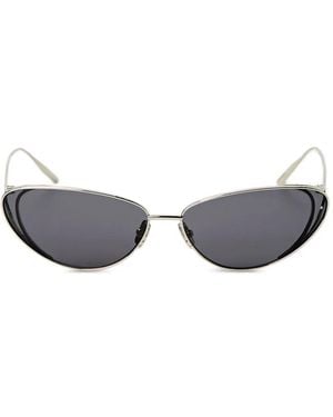 Christopher Esber Milla 96 Cat-Eye Sunglasses - White