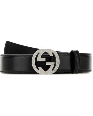 Gucci GG バックル ベルト - ホワイト