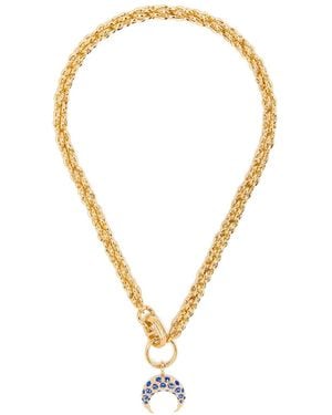 【MARINE SERRE】Regenerated ティン Moon チャーム ネックレス Regenerated Tin Moon Charms Necklace • Marine Serre