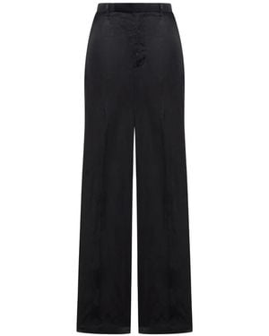 Rick Owens Pressed-Crease Tailored Trousers - Black