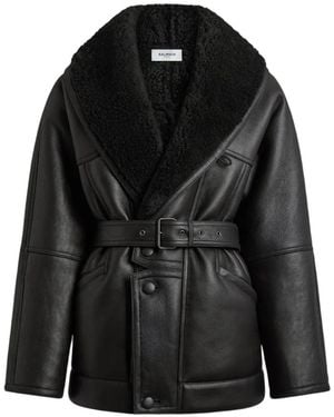 Balmain Cappotto Corto - Nero