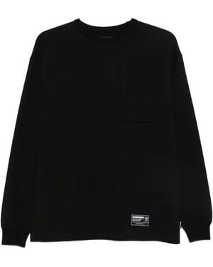 Neighborhood T-Shirt mit Logo-Patch - Schwarz