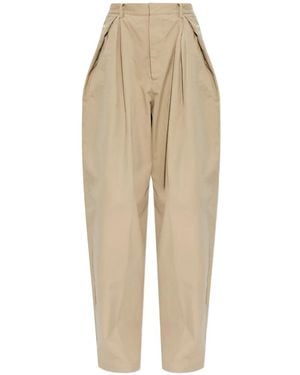 DSquared² Pleated Palazzo Trousers - Natural