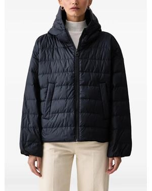 Marc O' Polo Quilted Hooded Jacket - Blue