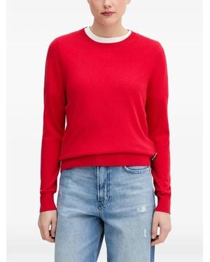 Barbour Oakley Crew-Neck Sweater - Red