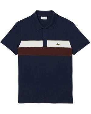 Lacoste Panelled polo shirt - Blau