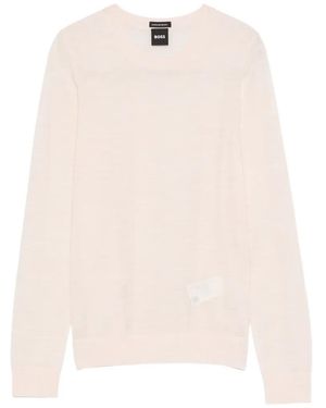 BOSS Ferpina Crew-Neck Top - White