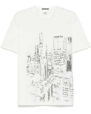 C.P. Company プリント Tシャツ - ホワイト