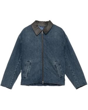 CROQUIS Denim Zipped Jacket - Blue
