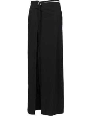 HELIOT EMIL Wrap-Front Split Skirt - Black
