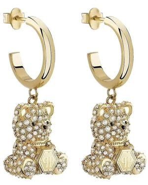 Philipp Plein Teddy Valentine Creolen - Mettallic