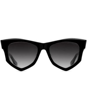 Dita Eyewear Obsidion Geometric-Frame Sunglasses - Black