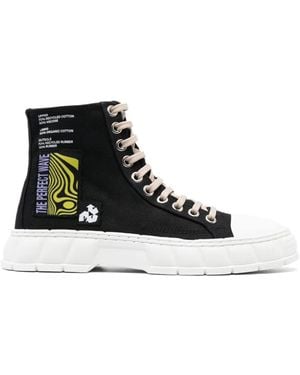 Viron 1982 Wave High-Top-Sneakers - Schwarz