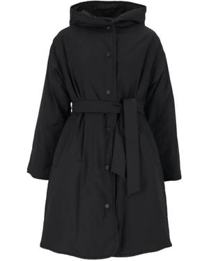 Weekend by Maxmara Massa Hooded Belted Coat - Black