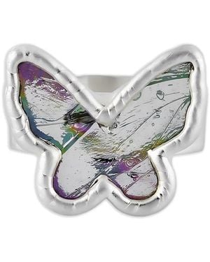 Poison Drop Lab Butterfly Ring - Grau