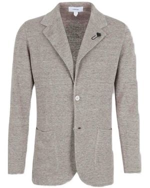 Lardini Single-Breasted Blazer - Grey