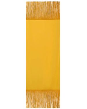 Taller Marmo Patty Stole Fringe-Hem Scarf - Yellow