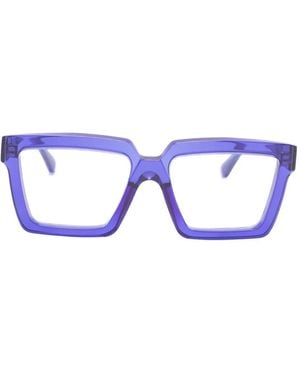 Kuboraum Square-Frame Glasses - Blue
