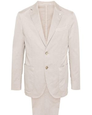 Luigi Bianchi Cotton Suit - White