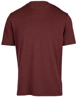 Maurizio Baldassari Camiseta Linate Con Cuello Redondo De Manga Corta - Rojo