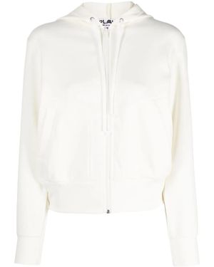 COMME DES GARÇONS PLAY X The Artist Invader Pixelated-Appliqué Hoodie - White