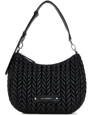 Karl Lagerfeld K/weave ショルダーバッグ - ブラック