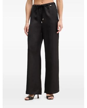 Fracomina Hose mit Kordelzug - Schwarz