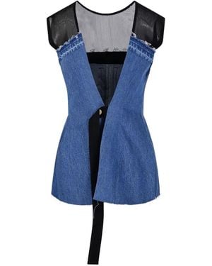 Litkovskaya Klassisches Jeans-Bustier - Blau