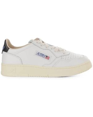 Autry Medalist Panelled Trainers - White