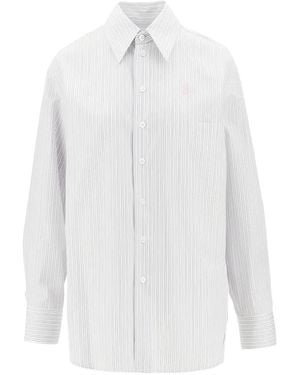 The Seafarer Kim Striped Shirt - White