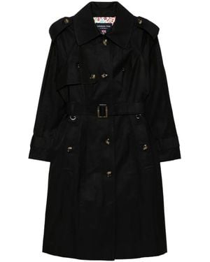 London Fog Trenchcoat Met Capuchon - Zwart