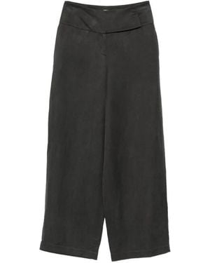 Alysi High-Waisted Pants - Gray