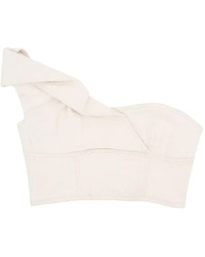 Significant Other Ruffled Flori Top - White
