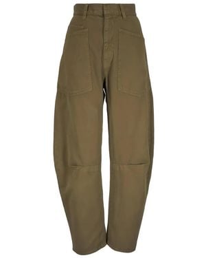 Nili Lotan Patch-Pocket Jeans - Green