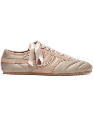 Dries Van Noten Quilted Satin Trainers - Pink
