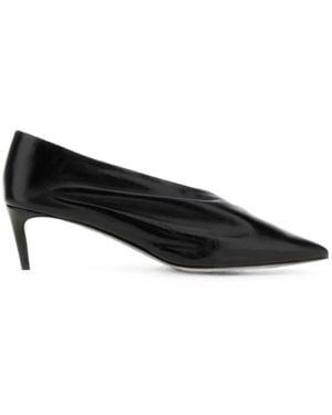 KHAITE Miriam Ruched Court Shoes - Black