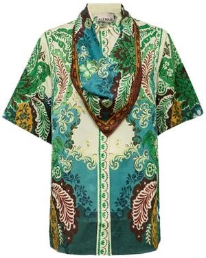 ALÉMAIS Florence Hemd Mit Botanischem Print - Grün